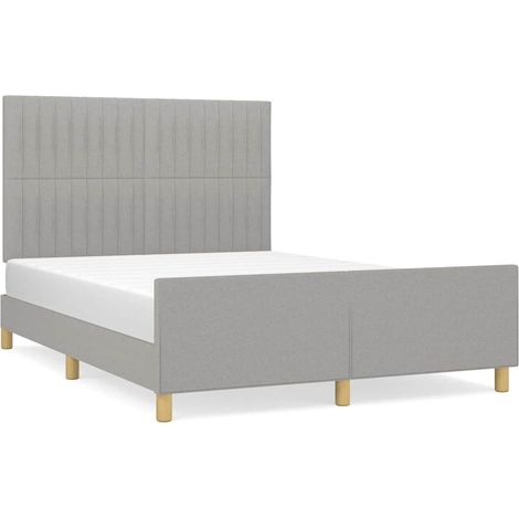 Maison Exclusive - Giroletto senza Materasso Grigio Chiaro 140x190 cm Tessuto (1/5)