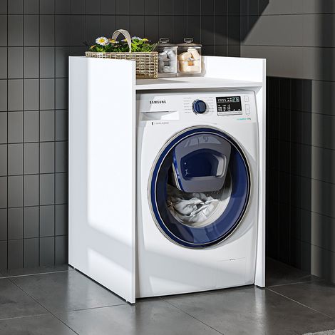 Derin Washing Machine Cabinet, 65cm - White