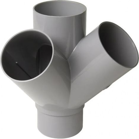 Croix d'angle PVC 45 degré Mâle/Femelle, 75