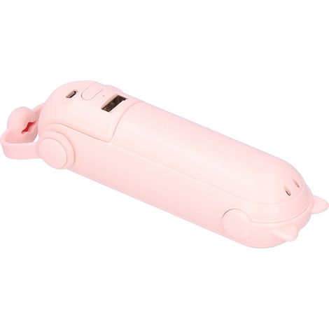 Ventilateur Portable 3 en 1 Rechargeable avec Lampe Torche et Anti-Moustiques - Rose