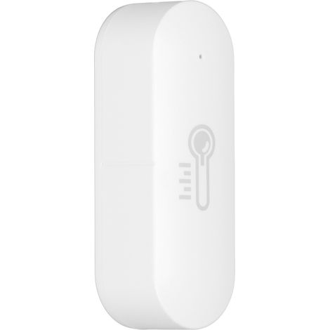 Intelligenter Temperatur- und Feuchtigkeitssensor mit drahtloser App, Push-Benachrichtigungen und Überwachung über TUYA für Zuhause und Büro (Zigbee). (1/5)