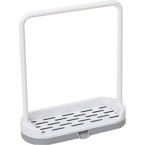 TrAdE Shop Traesio - Set 3pz Porta Spugna Sapone Cucina Porta Asciugamani Lavello Organizer Drenaggio Rapido - (1/5)