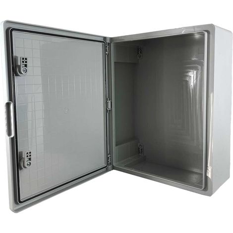Abs504018 Ide Coffret Abs étanche Ip54 500x400x180 Porte Opaque - Avec Plaque De Montage (1/5)