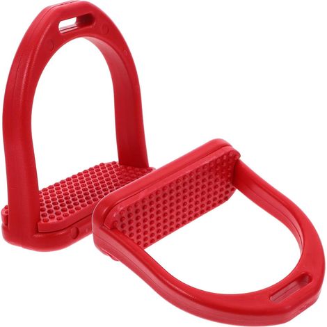Étriers de Sécurité de Rechange pour Selle de Cheval, 1 Paire Pom Rouge, Légers pour Limiter la Fatigue, Style Moderne Élégant, Accessoire D’équitation (1/5)