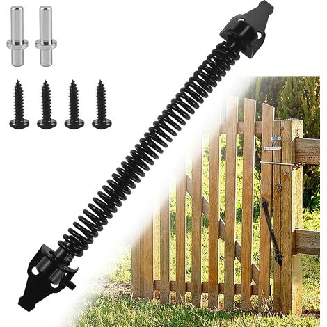 36 cm Automatic Door Closer, Spring Door Closer, Adjustable Pull Spring, Door Spring with 2 Screws, for Garden Doors, Wooden Gates and Agricultural Fences (1/5)