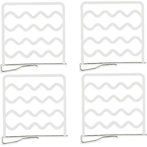 Filiyano-Séparateurs d'étagères, système d'organisation de placard, blanc, lot de 4, multifonctionnelstfrf (1/2)