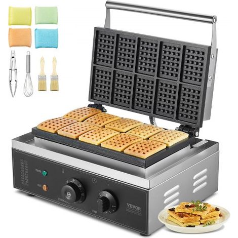 Gaufrier Commercial 1550 W Appareil à Gaufres Belges (1/5)