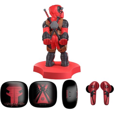 Cuffie wireless Deadpool con accessorio Mini Cable Guy