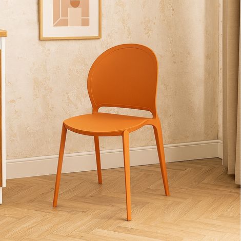 SEDIA INES 54X48XH81CM ARANCIONE. (1/5)