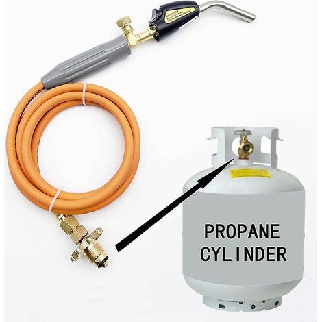 Handheld Propane Torch Liquefied Gases Welding Soldering Tool with Piezo Ignition Firepower Adjustme