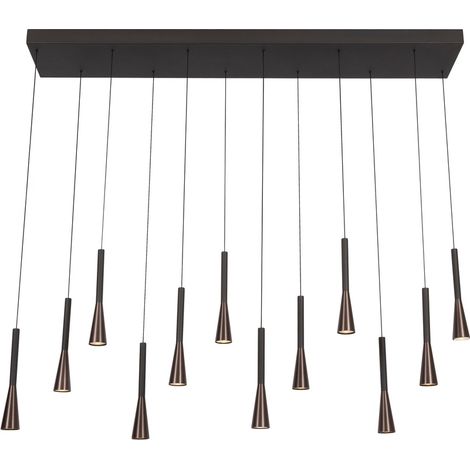 Lampe pendante de conception Joakim 12-café marron clair - 24407/86/96 (1/3)