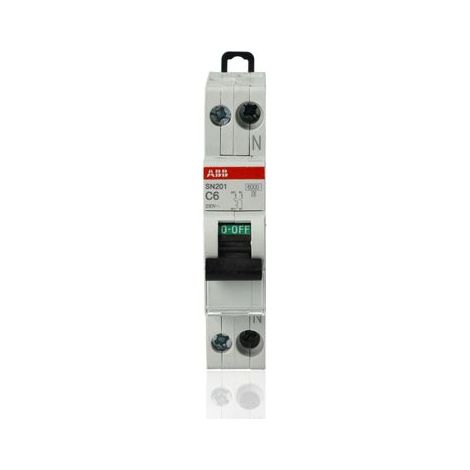 ABB SN201C6 - Magnetotermico ABB SN201 1P+N C6 6000A System pro M