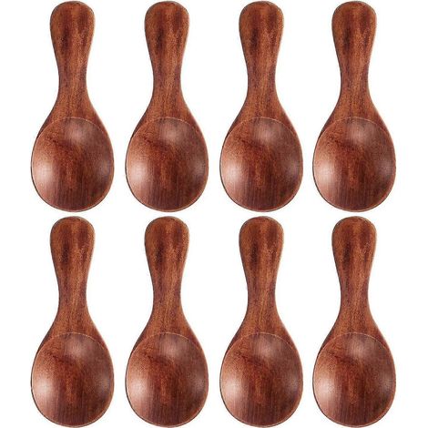 Stück kleine Holzlöffel, Mini-Holzlöffel, handgefertigte Esslöffel
