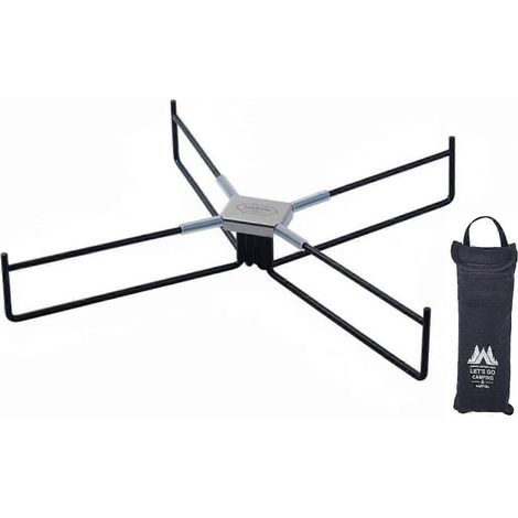 Support métallique pliable, charge maximale de 100 kg, structure en croix, pliage compact (1/5)