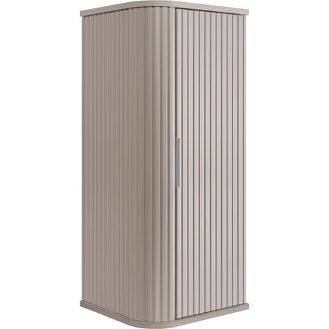 Mobile da bagno, cashmere, maniglia argento, 79 x 35,5 x 31,5 cm (1/5)