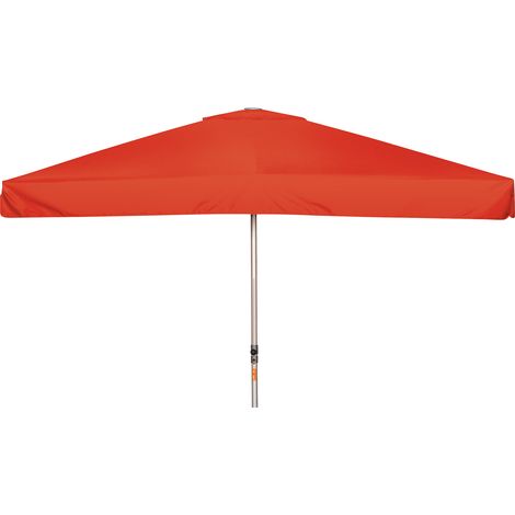 Doppler Sonnenschirm/ Großschirm "Alu Expert Teleskop" 350 x 350 cm, rot, mit Volant, Bezug aus 100% Polyester, Gestell aus Aluminium, 22,3 kg (1/5)