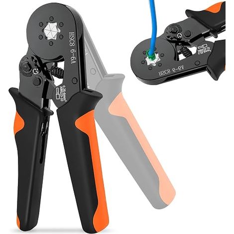 Pince à Sertir 0.25-6mm², Pince a Sertir Cosse Electrique Cliquet Hexagonaux Line Terminal Serting Tool (1/2)