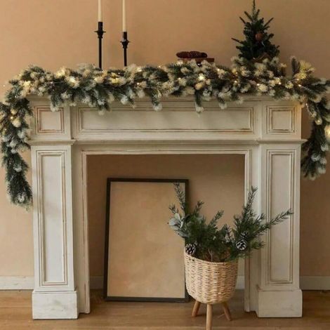 Guirlande De Noël - 180 cm - En Plastique - Pour Intérieur Et Extérieur - 1 Pièce (1/5)