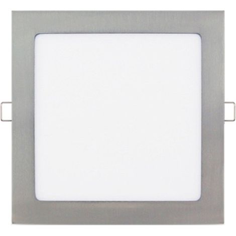 faretto led da incasso quadrato 18w nichel 6000k lm5521 ledme