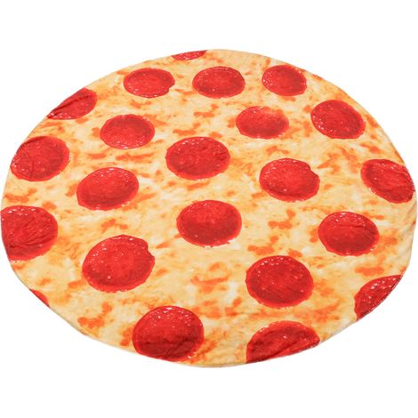 Couverture pizza pour adultes et enfants, plaid en flanelle douce et confortable, motif pizza amusant et coloré pour la maison