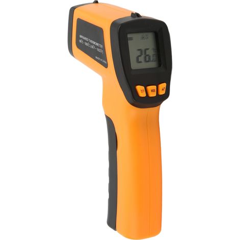 Thermomètre infrarouge industriel haute précision, thermomètre infrarouge portable, thermomètre sans contact, pistolet thermique portable 520E (1/5)