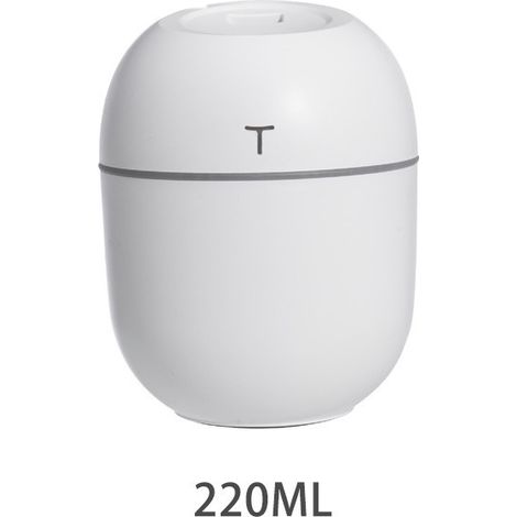 Mini humidificateur d'air de voiture 220 ml (blanc) (1/5)