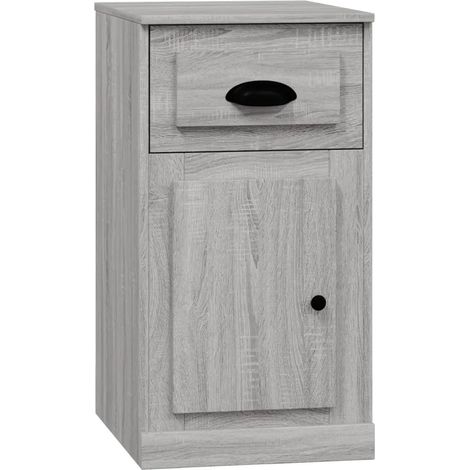 Armoire latérale avec tiroir grande capacité 40 x 50 x 75 cm en bois d'ingénierie sonoma gris (1/5)