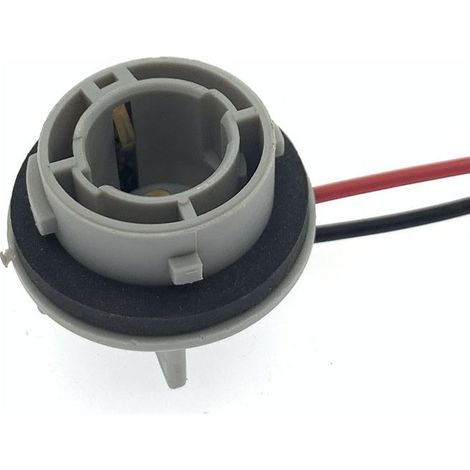 Base universelle pour feu stop, clignotant et feu arrière automobile : 1156 support de lampe à angle plat à un fil, 1157 support de lampe à pas haut/bas à deux fils - support de lampe simple (angle pl