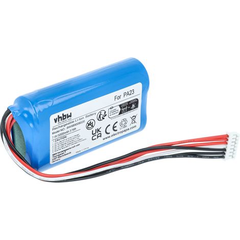 vhbw Battery compatible with Anker Soundcore Motion A3118, A3390 Loudspeaker (5000 mAh, 7.4 V, Li-Ion)