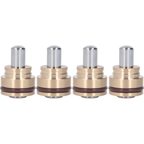Lot de 4 vannes de commande poussoir pour manche joystick taille standard facile à monter pour pelle CAT E320B C D laiton acier caoutchouc (1/5)