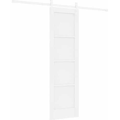 Porta scorrevole 61 x 198,5 cm Legno ingegnerizzato Bianco vidaXL (1/5)