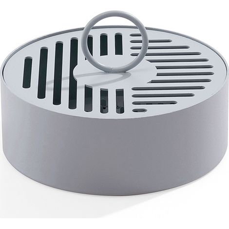 Porte-encens portable en fer rond ignifugé avec poignée anneau, pour la maison et l'extérieur, bleu (1/5)
