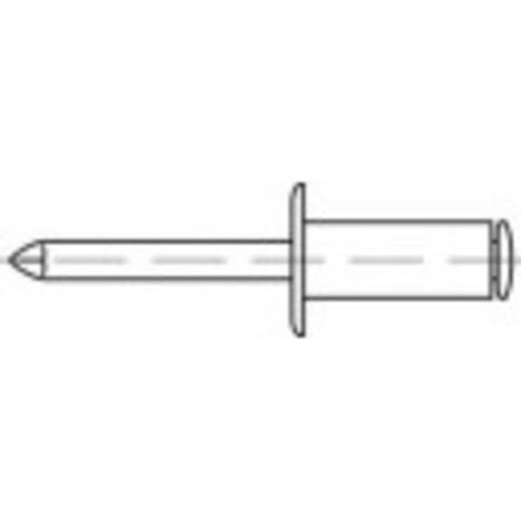 [NEUWERTIG] B-Ware TOOLCRAFT Blindniete Popniete offene Blindniete Stahl Flachkopf 250 Stück (1/2)