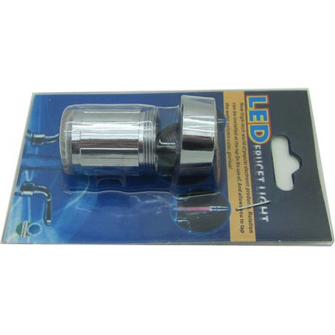 Beleuchtete LED-Küchen-/Badarmatur, Duscharmatur [8001-A6], verchromtes und galvanisiertes ABS (M24x1 mm, 35 mm) mit automatischem Farbwechsel-LED (1/5)