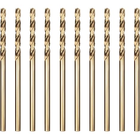 HSS-Co Foret, 10pcs 2mm M35 Forets Cobalt Métal Hélicoïdaux (1/5)
