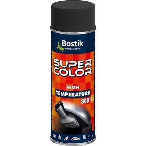 Bostik hitzebeständiges Lackspray für Schalldämpferöfen, Anthrazit, 800 °C, 400 ml