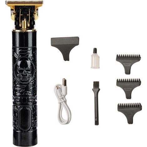 Tondeuse À Cheveux - Lame En T Professionnelle Sans Fil - Pour Hommes Coiffeurs - Batterie Lithium-ion - USB Rechargeable - 1 Pièce (1/5)