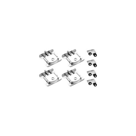 4 Pièces Roulette Porte Coulissante Placard, Kit Porte Coulissante Pour Armoires Placard, Porte Placard Coulissante Galvanisé Anticorrosion Pour Portes Coulissantes, Armoires, Vitrines