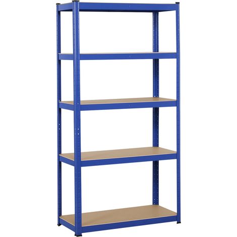 Yaheetech – Étagère de rangement pour garage 180 x 90 x 40 cm – Charge lourde 175 kg par niveau – Acier et MDF – Assemblage facile sans boulons (1/5)