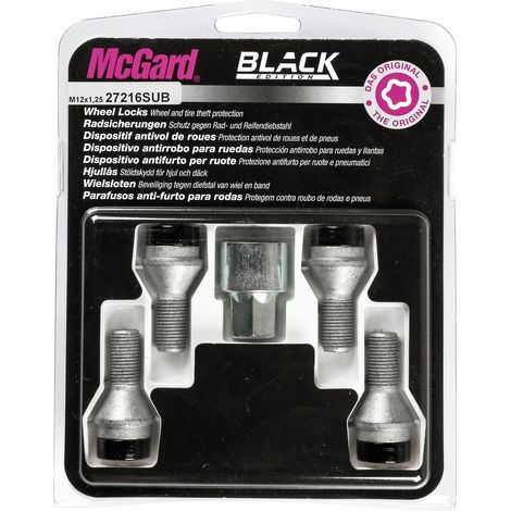 Bulloni conici, kit 4 pz - Black Edition - A010