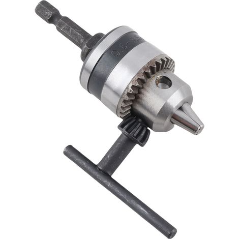 Mandrin de perceuse Light Wrench 0,6-6,5 mm 3/8-24UNF + tête hexagonale 1/4 tige filetée 3/8 (1/5)