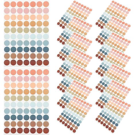 en papier ronds de 19 mm étiquette de couleur Starke Haftung