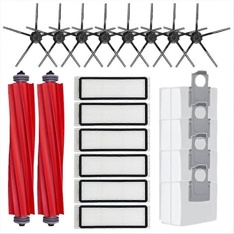 Lot de 20 pièces de rechange pour aspirateur Roborock S7/S7+/S7 Max/S7 MaxV Plus : accessoires pour rouleau latéral