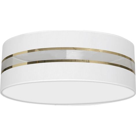 Plafonnier Milagro Ultimo blanc tissu Ø50 3xE27 IP20 (1/5)