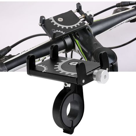 Verstellbare Handyhalterung für Fahrrad-/Motorradlenker, universelle Halterung mit breiter Kompatibilität, Smartphone-Navigationshalterung, robust für Radfahren und Motorradfahren. (1/5)