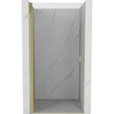 Mexen Mist-B porte de douche pivotante 50 cm, transparente, or brossé - 8A2-050-000-55-00 (1/3)