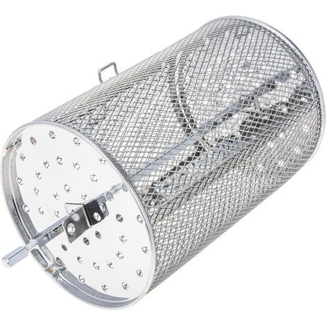 Edelstahl Drehbarer Grillkorb 12x18cm mit 28cm Achse für (1/5)