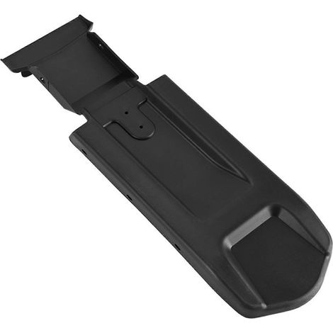 Panneau de protection sous selle pour motos, pièce de rechange moulée noire avec disposition des points de fixation pour les opérations de réparation et d'entretien de la zone du cadre. (1/5)