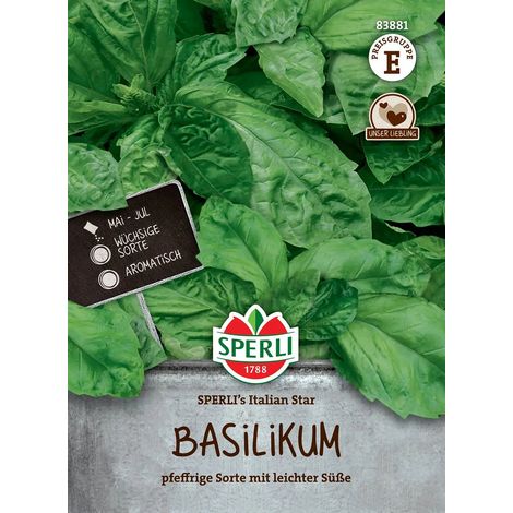 Basilikum SPERLI's Italian Star - Kräutersamen (1/2)