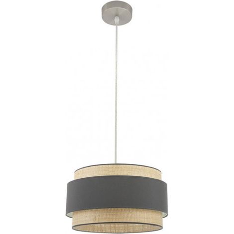 Colgante Kandy color Natural/gris Regulable FABRILAMP